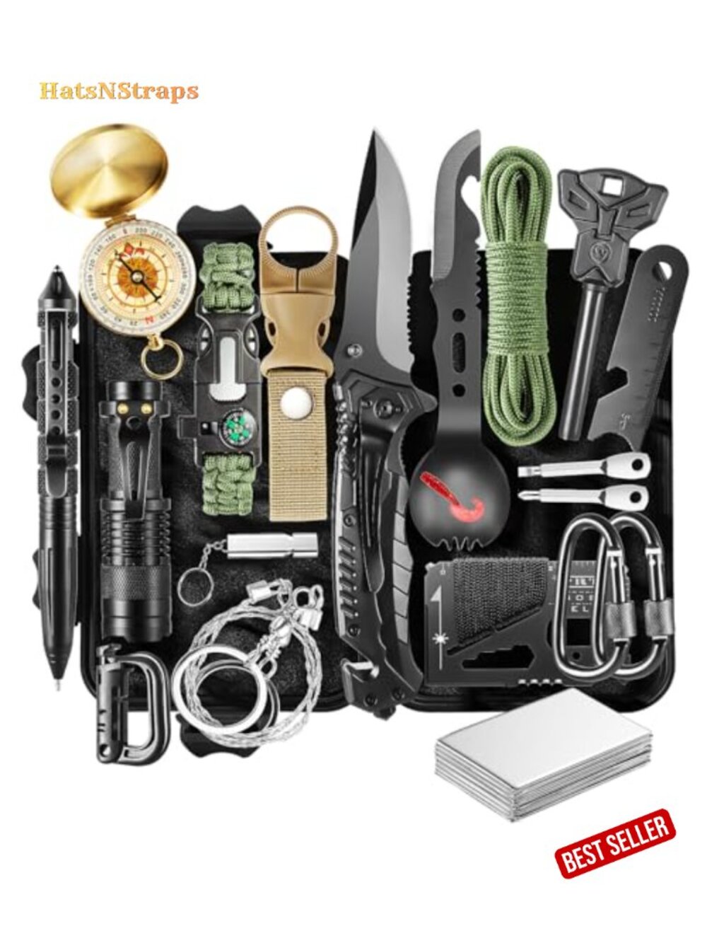 20-in-1 Survival Kit Emergency Gear for Men Camping Essentials
